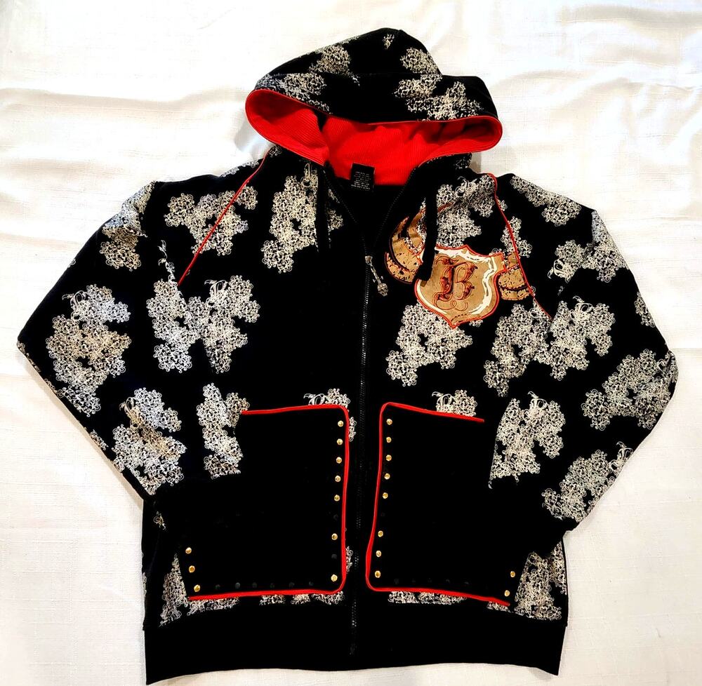 Vintage Brooklyn Xpress Jesse Pinkman Hoodie Breaking Bad Floral Zip Up Size XXL